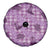 Purple Palaka Hawaii Cowboy Spare Tire Cover Puakenikeni Lei Paniolo Papale Seamless Vibes - Polynesian Pride