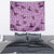 Purple Palaka Hawaii Cowboy Tapestry Puakenikeni Lei Paniolo Papale Seamless Vibes - Polynesian Pride