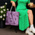 Purple Palaka Hawaii Cowboy Tote Bag Puakenikeni Lei Paniolo Papale Seamless Vibes - Polynesian Pride