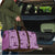 Purple Palaka Hawaii Cowboy Travel Bag Puakenikeni Lei Paniolo Papale Seamless Vibes - Polynesian Pride