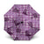Purple Palaka Hawaii Cowboy Umbrella Puakenikeni Lei Paniolo Papale Seamless Vibes - Polynesian Pride