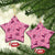 Pink Palaka Hawaii Cowboy Ceramic Ornament Puakenikeni Lei Paniolo Papale Seamless Vibes - Polynesian Pride