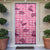 Pink Palaka Hawaii Cowboy Door Cover Puakenikeni Lei Paniolo Papale Seamless Vibes - Polynesian Pride