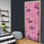 Pink Palaka Hawaii Cowboy Door Cover Puakenikeni Lei Paniolo Papale Seamless Vibes - Polynesian Pride