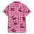 Pink Palaka Hawaii Cowboy Family Matching Off The Shoulder Long Sleeve Dress and Hawaiian Shirt Puakenikeni Lei Paniolo Papale Seamless Vibes - Polynesian Pride