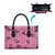 Pink Palaka Hawaii Cowboy Leather Bag Puakenikeni Lei Paniolo Papale Seamless Vibes - Polynesian Pride