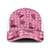 Pink Palaka Hawaii Cowboy Mesh Trucker Cap Puakenikeni Lei Paniolo Papale Seamless Vibes - Polynesian Pride