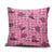 Pink Palaka Hawaii Cowboy Pillow Cover Puakenikeni Lei Paniolo Papale Seamless Vibes - Polynesian Pride