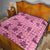 Pink Palaka Hawaii Cowboy Quilt Puakenikeni Lei Paniolo Papale Seamless Vibes - Polynesian Pride