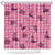Pink Palaka Hawaii Cowboy Shower Curtain Puakenikeni Lei Paniolo Papale Seamless Vibes - Polynesian Pride