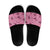 Pink Palaka Hawaii Cowboy Slide Sandals Puakenikeni Lei Paniolo Papale Seamless Vibes - Polynesian Pride