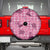 Pink Palaka Hawaii Cowboy Spare Tire Cover Puakenikeni Lei Paniolo Papale Seamless Vibes - Polynesian Pride