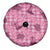 Pink Palaka Hawaii Cowboy Spare Tire Cover Puakenikeni Lei Paniolo Papale Seamless Vibes - Polynesian Pride