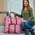 Pink Palaka Hawaii Cowboy Travel Bag Puakenikeni Lei Paniolo Papale Seamless Vibes - Polynesian Pride