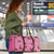 Pink Palaka Hawaii Cowboy Travel Bag Puakenikeni Lei Paniolo Papale Seamless Vibes - Polynesian Pride