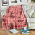 Red Palaka Hawaii Cowboy Blanket Puakenikeni Lei Paniolo Papale Seamless Vibes - Polynesian Pride
