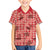 Red Palaka Hawaii Cowboy Family Matching Off The Shoulder Long Sleeve Dress and Hawaiian Shirt Puakenikeni Lei Paniolo Papale Seamless Vibes - Polynesian Pride