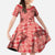 Red Palaka Hawaii Cowboy Family Matching Short Sleeve Bodycon Dress and Hawaiian Shirt Puakenikeni Lei Paniolo Papale Seamless Vibes - Polynesian Pride