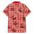 Red Palaka Hawaii Cowboy Family Matching Tank Maxi Dress and Hawaiian Shirt Puakenikeni Lei Paniolo Papale Seamless Vibes - Polynesian Pride