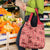 Red Palaka Hawaii Cowboy Grocery Bag Puakenikeni Lei Paniolo Papale Seamless Vibes - Polynesian Pride