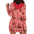 Red Palaka Hawaii Cowboy Hoodie Dress Puakenikeni Lei Paniolo Papale Seamless Vibes - Polynesian Pride