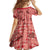 Red Palaka Hawaii Cowboy Kid Short Sleeve Dress Puakenikeni Lei Paniolo Papale Seamless Vibes - Polynesian Pride