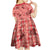 Red Palaka Hawaii Cowboy Kid Short Sleeve Dress Puakenikeni Lei Paniolo Papale Seamless Vibes - Polynesian Pride