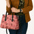 Red Palaka Hawaii Cowboy Leather Bag Puakenikeni Lei Paniolo Papale Seamless Vibes - Polynesian Pride