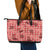 Red Palaka Hawaii Cowboy Leather Tote Bag Puakenikeni Lei Paniolo Papale Seamless Vibes - Polynesian Pride