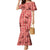 Red Palaka Hawaii Cowboy Mermaid Dress Puakenikeni Lei Paniolo Papale Seamless Vibes - Polynesian Pride