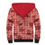 Red Palaka Hawaii Cowboy Sherpa Hoodie Puakenikeni Lei Paniolo Papale Seamless Vibes - Polynesian Pride