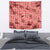 Red Palaka Hawaii Cowboy Tapestry Puakenikeni Lei Paniolo Papale Seamless Vibes - Polynesian Pride