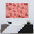 Red Palaka Hawaii Cowboy Tapestry Puakenikeni Lei Paniolo Papale Seamless Vibes - Polynesian Pride
