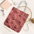 Red Palaka Hawaii Cowboy Tote Bag Puakenikeni Lei Paniolo Papale Seamless Vibes - Polynesian Pride