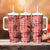 Red Palaka Hawaii Cowboy Tumbler With Handle Puakenikeni Lei Paniolo Papale Seamless Vibes - Polynesian Pride