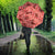Red Palaka Hawaii Cowboy Umbrella Puakenikeni Lei Paniolo Papale Seamless Vibes - Polynesian Pride