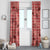 Red Palaka Hawaii Cowboy Window Curtain Puakenikeni Lei Paniolo Papale Seamless Vibes - Polynesian Pride