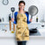Yellow Palaka Hawaii Cowboy Apron Puakenikeni Lei Paniolo Papale Seamless Vibes - Polynesian Pride