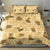 Yellow Palaka Hawaii Cowboy Bedding Set Puakenikeni Lei Paniolo Papale Seamless Vibes - Polynesian Pride