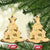 Yellow Palaka Hawaii Cowboy Ceramic Ornament Puakenikeni Lei Paniolo Papale Seamless Vibes - Polynesian Pride
