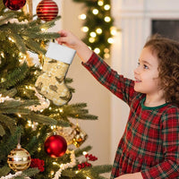 Yellow Palaka Hawaii Cowboy Christmas Stocking Puakenikeni Lei Paniolo Papale Seamless Vibes - Polynesian Pride