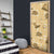 Yellow Palaka Hawaii Cowboy Door Cover Puakenikeni Lei Paniolo Papale Seamless Vibes - Polynesian Pride