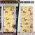 Yellow Palaka Hawaii Cowboy Door Cover Puakenikeni Lei Paniolo Papale Seamless Vibes - Polynesian Pride