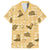 Yellow Palaka Hawaii Cowboy Family Matching Off The Shoulder Long Sleeve Dress and Hawaiian Shirt Puakenikeni Lei Paniolo Papale Seamless Vibes - Polynesian Pride