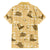 Yellow Palaka Hawaii Cowboy Family Matching Off The Shoulder Long Sleeve Dress and Hawaiian Shirt Puakenikeni Lei Paniolo Papale Seamless Vibes - Polynesian Pride