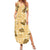 Yellow Palaka Hawaii Cowboy Family Matching Summer Maxi Dress and Hawaiian Shirt Puakenikeni Lei Paniolo Papale Seamless Vibes - Polynesian Pride