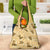 Yellow Palaka Hawaii Cowboy Grocery Bag Puakenikeni Lei Paniolo Papale Seamless Vibes - Polynesian Pride