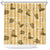 Yellow Palaka Hawaii Cowboy Shower Curtain Puakenikeni Lei Paniolo Papale Seamless Vibes - Polynesian Pride