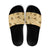 Yellow Palaka Hawaii Cowboy Slide Sandals Puakenikeni Lei Paniolo Papale Seamless Vibes - Polynesian Pride