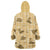 Yellow Palaka Hawaii Cowboy Wearable Blanket Hoodie Puakenikeni Lei Paniolo Papale Seamless Vibes - Polynesian Pride